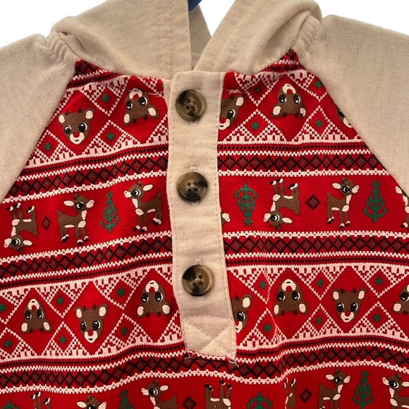 Rudolph the Red Nosed Reindeer Infant Bodysuit Outfit  Sz 6mo - Picture 2 of 12